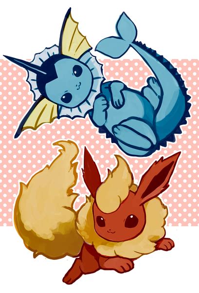 Vaporeon And Flareon