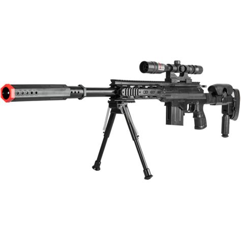 Uk Arms P2668 Tactical Spring Powered Airsoft Sniper Rifle W Scope