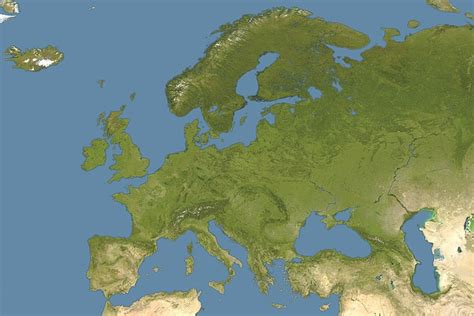Mapa Da Europa Imagem De Satélite Imagens Grátis No Pixabay