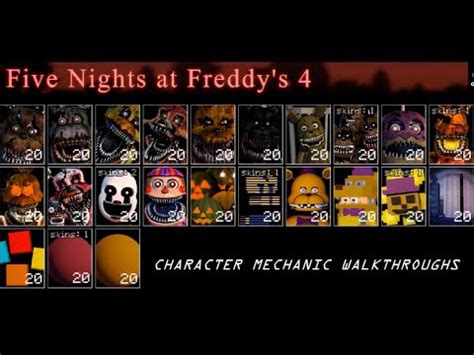 Ultra Custom Night Character Mechanic Walkthroughs Five Nights At Freddy S Youtube