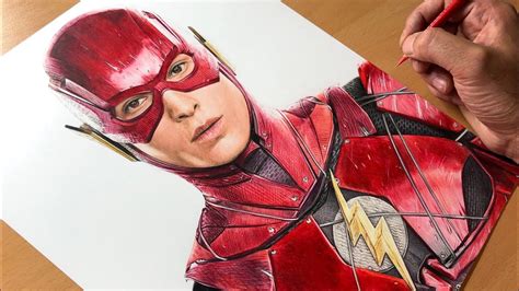 Flash drawing at getdrawings | free download. Drawing The Flash - Justice League- DC - Time-lapse ...