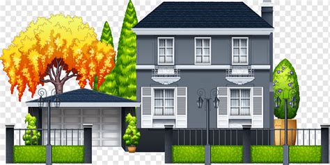 House Building Villa House Building Window Cartoon Png Pngwing