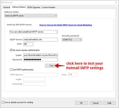 How To Use Hotmail Email Settings In Easymail7 ⋆ Glocksoft Kb
