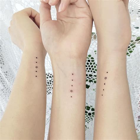 Small Matching Tattoos For 3 Friends Small Tattoo Art