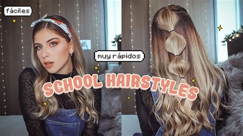 🌟 Peinados FÁciles Para La Escuela Camila Dust Youtube