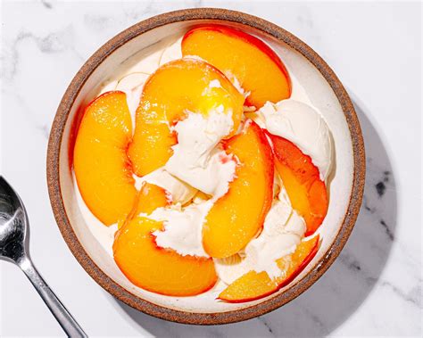 Roasted Peaches Ice Cream Serving Size Serves Brava Brava Home