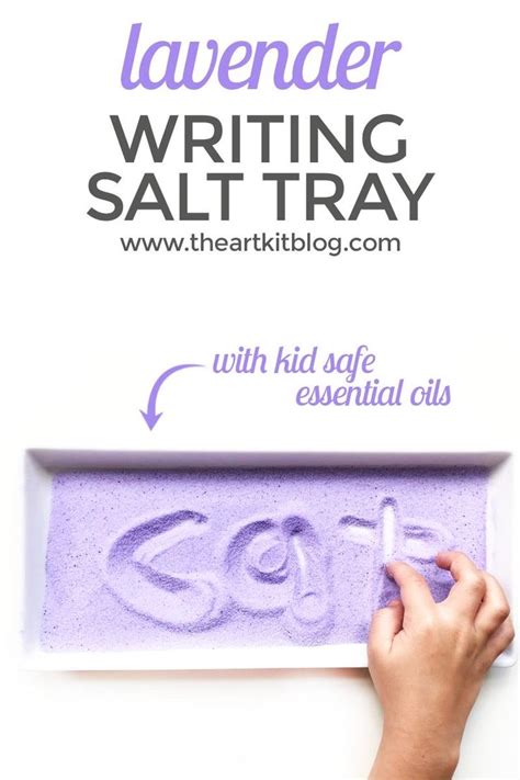 Calming Lavender Salt Tray Writing Activity Writing Activities
