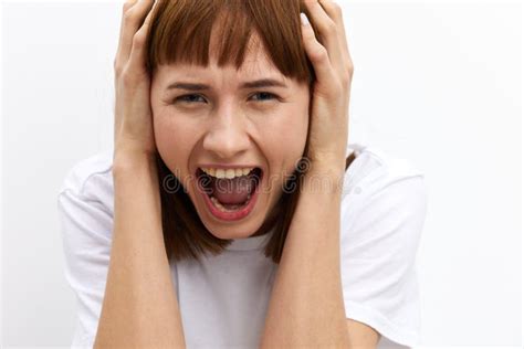 160 Happy Woman Screams Emotion Stock Photos Free And Royalty Free