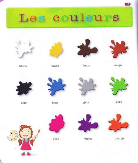 Best Fle Lexique Des Couleurs Images On Pinterest Teaching French French Language And