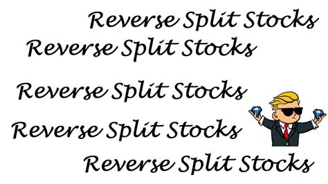 How To Find Reverse Stock Split Look For Increasing Volume Youtube