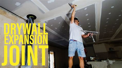 A fire rated drywall control joint. Install Drywall Plastering Control Expansion Joint - YouTube