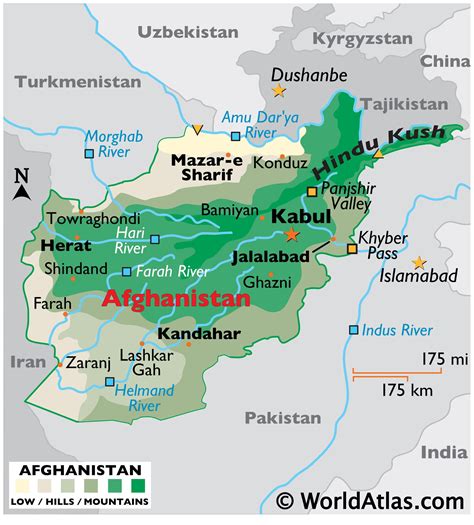Large Detailed Political Map Of Afghanistan With Road