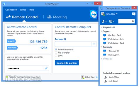 Provides remote control over the internet free updated download now. Download TeamViewer App for Windows 10 Offline Installer Free
