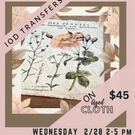 IOD Transfers on Aged Cloth | VINTAGE RESTORE & MORE