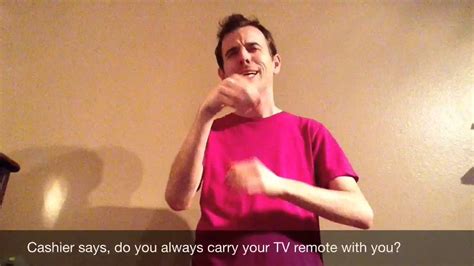 Asl Humor Jokes Remote And Period Youtube