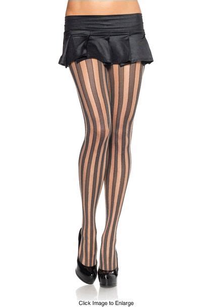 Sheer Stripe Pantyhose Unique Vintage Prom Dress Stripe Outfits Funky Outfits