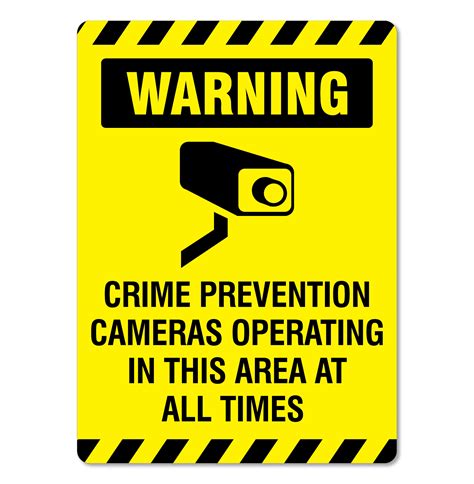Surveillance Sign - Warning Crime Prevention Cameras Operating - The Signmaker