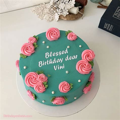 Mix it up and be a flour master. Amazing Birthday Cake For Mom With Name in 2020 | Birthday cake for mom, Happy birthday mom cake ...