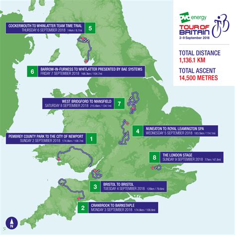 Tour Of Britain 2018 Route Map Heres Where And When To Watch Stage 8