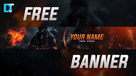 Free Youtube Gaming Banner Template Of Free Youtube Banner Template My Xxx Hot Girl