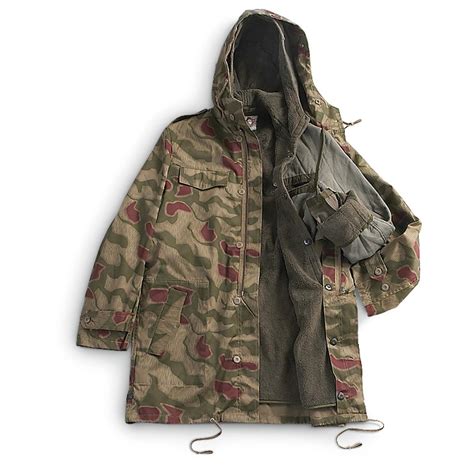 Used German Military Bgs Parka With Liner Bgs Camo 157430 Camo