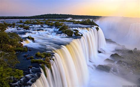 Wallpaper Landscape Waterfall Nature Reflection River Argentina