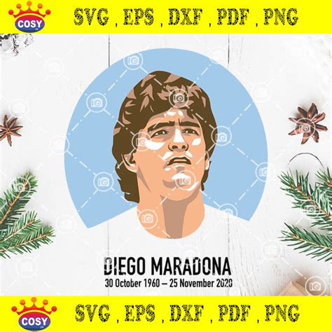 Rip Diego Maradona 1960 2020 Svg Maradona Argentina Soccer Legend Svg