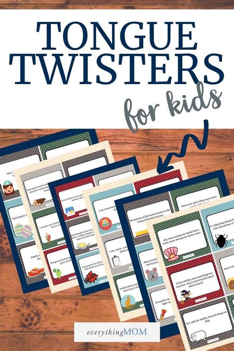 36 Printable Tongue Twister Cards For Kids In 2022 Tongue Twisters