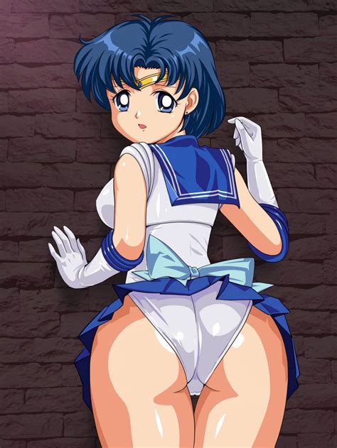Pirochi Mizuno Ami Sailor Mercury Bishoujo Senshi Sailor Moon Highres 1990s Style 1girl