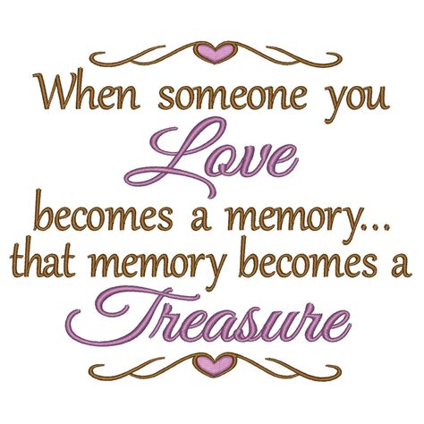 Memory Becomes A Treasure Embroidery Design Sewing Divine