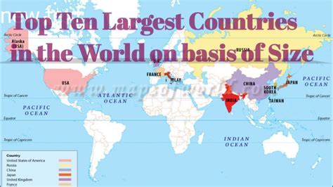 Top Largest Or Biggest Countries In The World On Basis Of Size Youtube