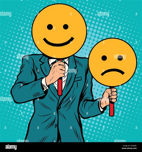 Smiley Facial Expressions Happy And Sad Stock Vector Image And Art Alamy