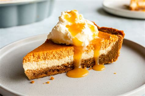 I'd rather eat vegan for a week than write a blog post on why this recipe was adapted from one found on my friend elise's blog, simply recipes. Layered Pumpkin Cheesecake Recipe