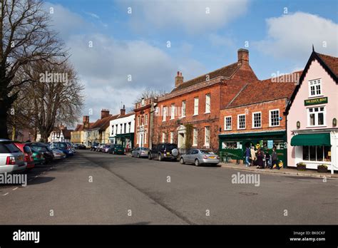 High Street Dedham Village Essex England Stock Photo Alamy