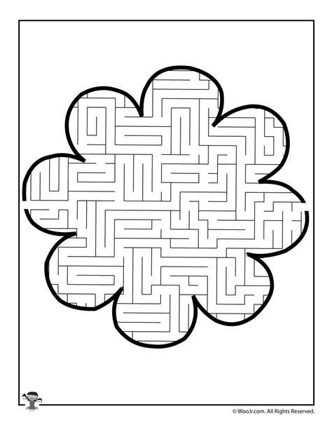 Flower Themed Printable Maze