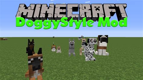 Cute Dogs In Minecraft Minecraft Mods 32 Doggystyle Mod Youtube