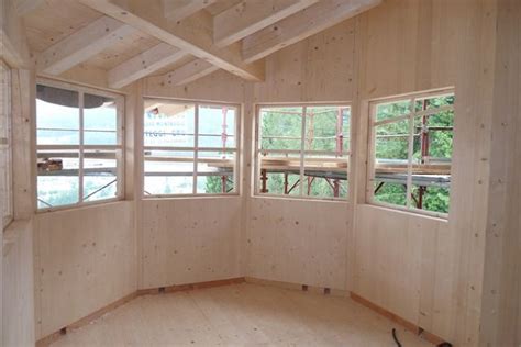 Bad und toiletten in einem holzhaus. Referenzen - Rombach NUR HOLZ