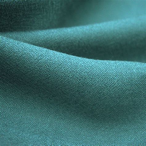Lightweight Italian Wool Crepe Dark Teal Gala Fabrics