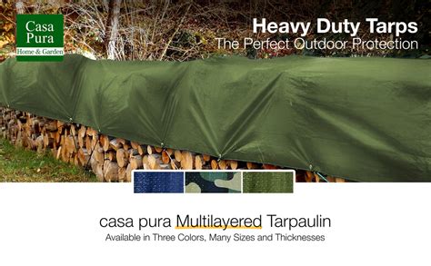 Multilayered Tarpaulin In Many Sizes And Thicknesses Green Heavy Duty