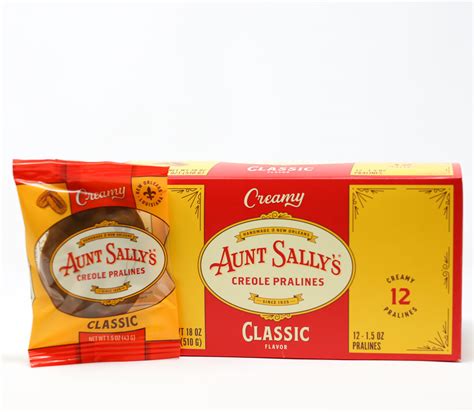Aunt Sallys Creamy Pralines Box Of 12 Royal Praline Companyroyal
