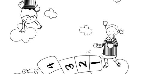 Para comenzar este juego infantil, dibuja en el suelo, con una tiza, el diagrama para jugar a la rayuela, compuesto por cajas con números del 1 al 10. Dibujo rayuela XuxuLanstrum para colorear. | DIBUJOS PARA ...