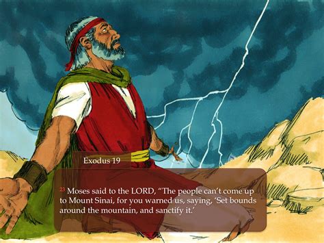 Moses At Mt Sinai Exodus 19 Pnc Bible Reading Illustrated Bible