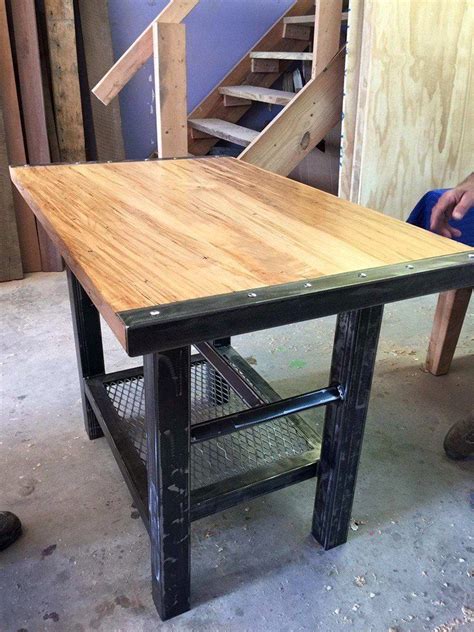 Custom Pub Table Made For A Customer With Ambrosia Maple Top And