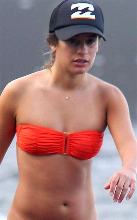 Lea Michele In Red Bikini On The Beach In Hawaii Gotceleb