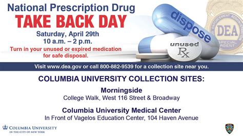 National Prescription Drug Take Back Day Facilities And Operations