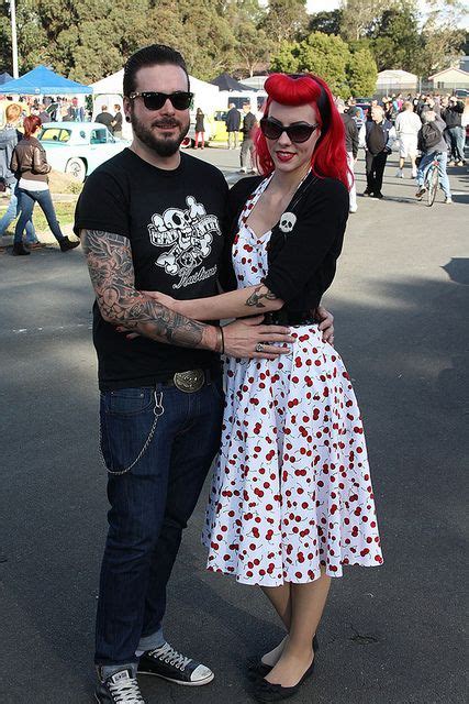 Rockabilly Couple Andy And El From Bad To The Bone Kustoms Rockabilly