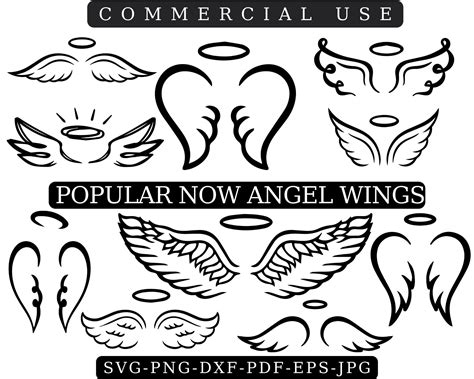 Angel Wings Svg Angel Svg Wings Svg Angel Wings Clip Art Etsy Canada