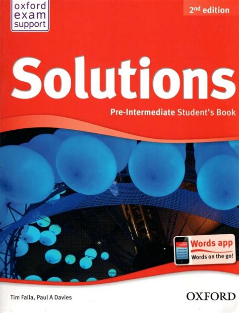 Oxford Solutions 2nd Edition Pre Intermediate Student Bookpdf 1