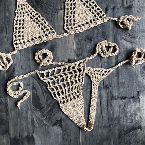 Best Quality Handmade Crochet Micro Bikini G Thong String Beach Micro