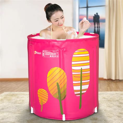 Size 65cm70cmtub Adult Bath Bucket Plastic Thickening Inflatable